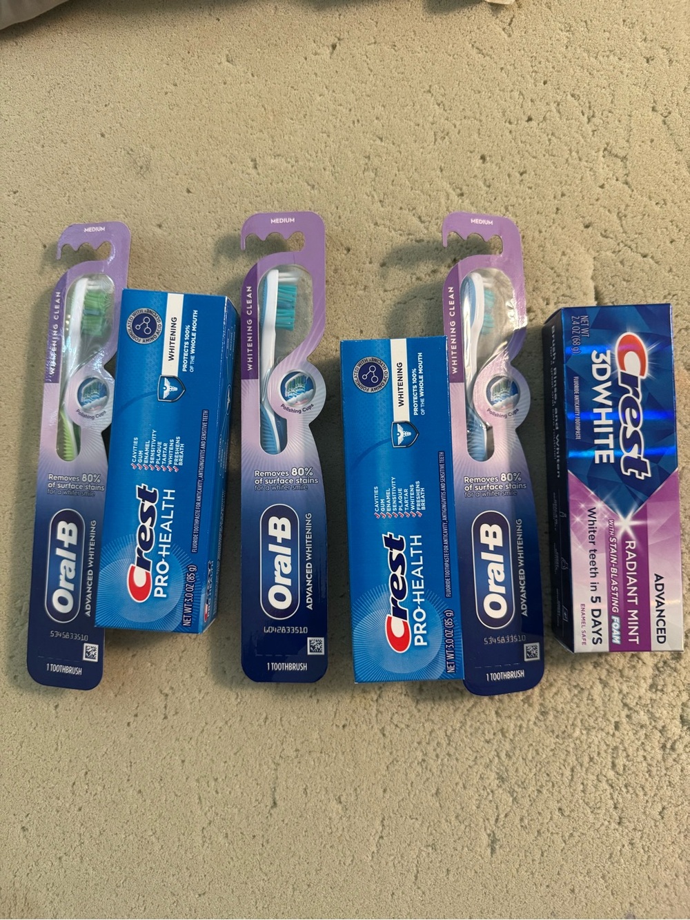 Crest Pro-Health & 3D White Dental Care Bundle